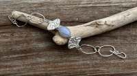 Sterling silver and blue lace chalcedony